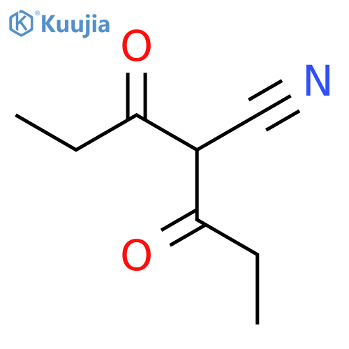 PENTANENITRILE, 3-OXO-2-(1-OXOPROPYL)- structure