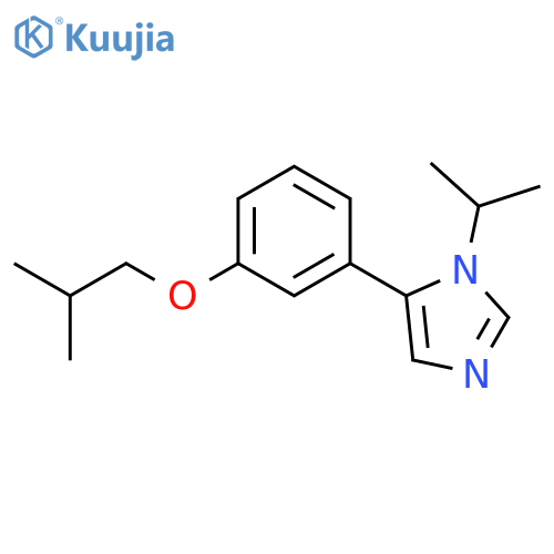 1H-Imidazole, 1-(1-methylethyl)-5-[3-(2-methylpropoxy)phenyl]- structure