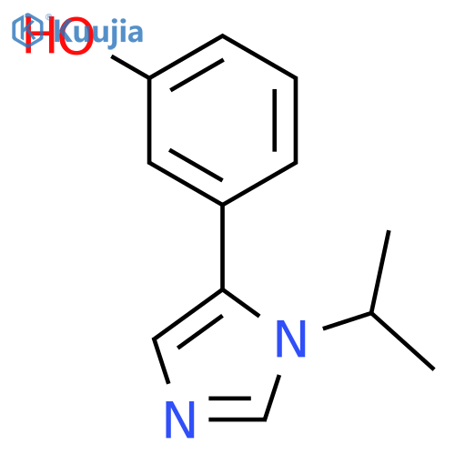 Phenol, 3-[1-(1-methylethyl)-1H-imidazol-5-yl]- structure