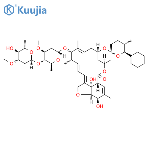 22,23-Dihydro-25-cyclohexylavermectin B1 structure