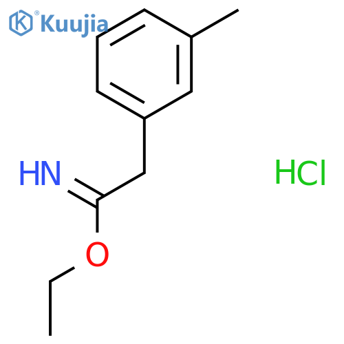 Benzeneethanimidic acid, 3-methyl-, ethyl ester, hydrochloride structure