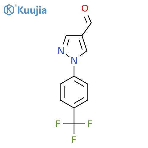 1-4-(trifluoromethyl)phenyl-1H-pyrazole-4-carbaldehyde structure