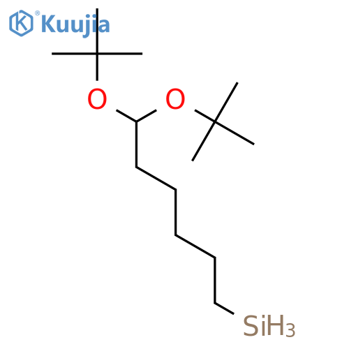 Silane, bis(1,1-dimethylethoxy)hexyl- structure