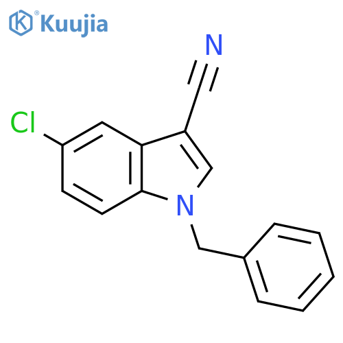 1-Benzyl-5-chloro-1H-indole-3-carbonitrile structure