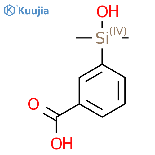 Benzoic acid, 3-(hydroxydimethylsilyl)- structure