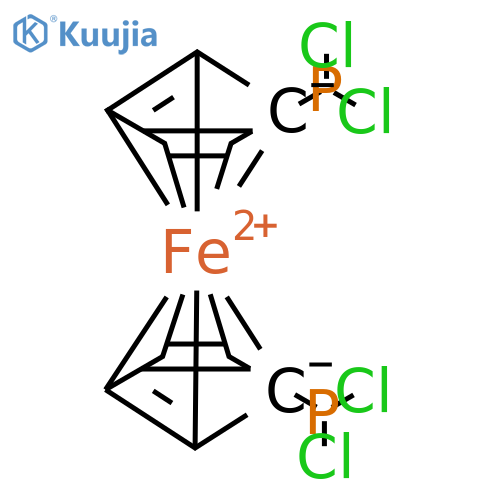 1,1'-BIS(DICHLOROPHOSPHINO)FERROCENE structure