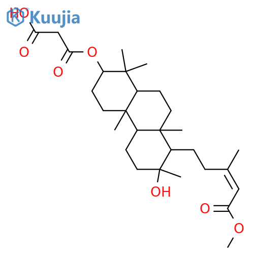 3,13-Dihydroxy-17-cheilanthen-19-oic acid; (3α,13α,17Z)-form, 3-Malonyl, 19-Me ester structure