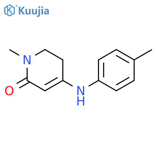 1-methyl-4-(p-tolylamino)-5,6-dihydropyridin-2(1H)-one structure