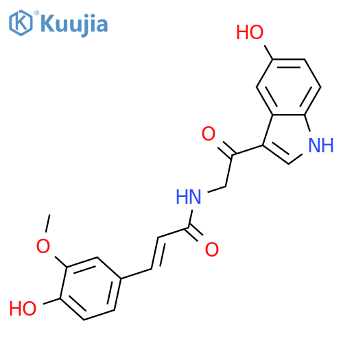 3-(Aminoacetyl)-5-hydroxy-1H-indole; Nb-(4-Hydroxy-3-methoxy-E-cinnamoyl) structure