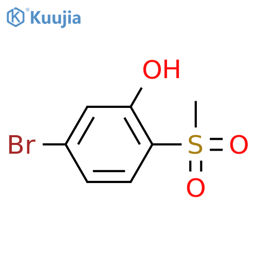 5-Bromo-2-methanesulfonylphenol structure