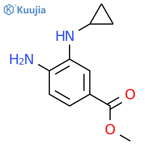 Methyl 4-amino-3-(cyclopropylamino)benzoate structure