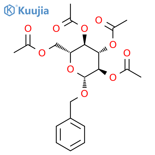 benzyl 2,3,4,6-tetra-O-acetyl-beta-D-glucopyranoside structure