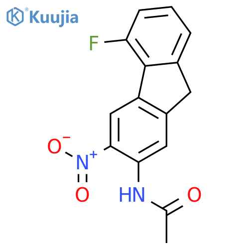 Acetamide,N-(5-fluoro-3-nitro-9H-fluoren-2-yl)- structure