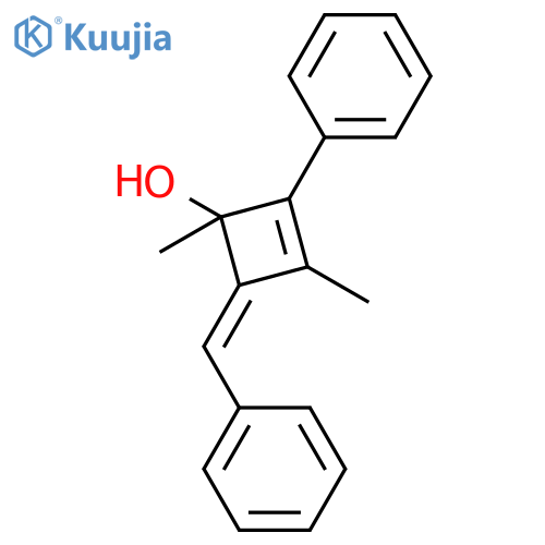 2-Cyclobuten-1-ol, 1,3-dimethyl-2-phenyl-4-(phenylmethylene)-, (Z)- structure