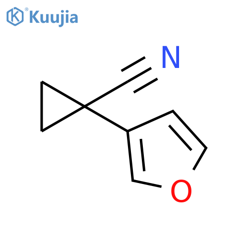 1-(furan-3-yl)cyclopropane-1-carbonitrile structure