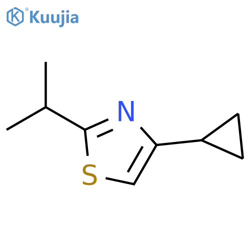 4-Cyclopropyl-2-isopropyl-thiazole structure