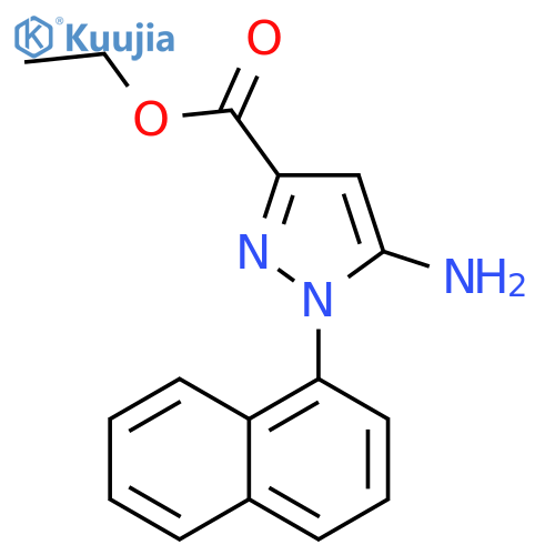 Ethyl 5-amino-1-(1-naphthyl)pyrazole-3-carboxylate structure