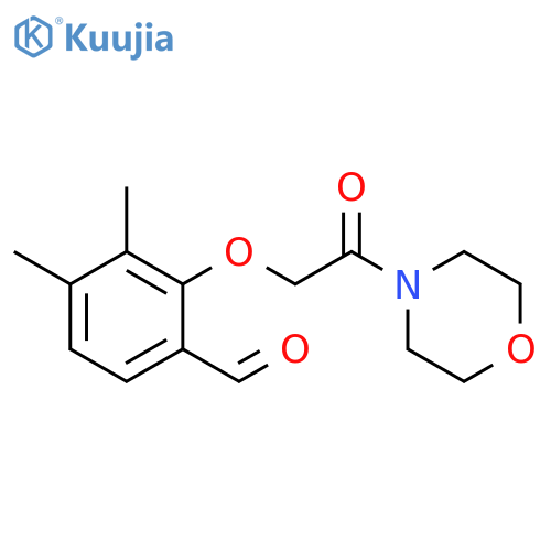 3,4-Dimethyl-2-(2-morpholin-4-yl-2-oxo-ethoxy)-benzaldehyde structure