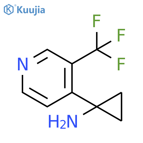 1-3-(trifluoromethyl)pyridin-4-ylcyclopropan-1-amine structure