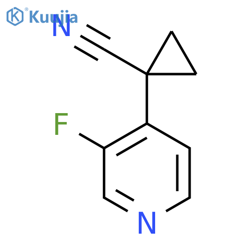 1-(3-fluoropyridin-4-yl)cyclopropane-1-carbonitrile structure