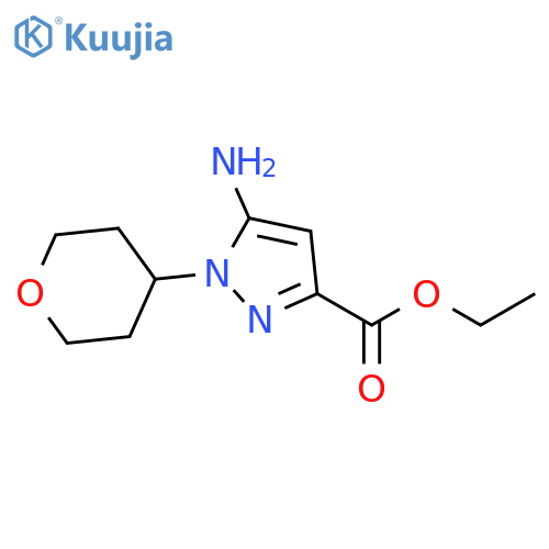 Ethyl 5-amino-1-tetrahydropyran-4-yl-pyrazole-3-carboxylate structure