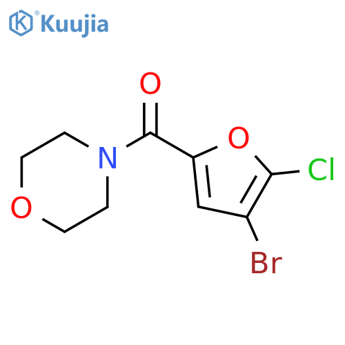(4-Bromo-5-chloro-furan-2-yl)-morpholin-4-yl-methanone structure