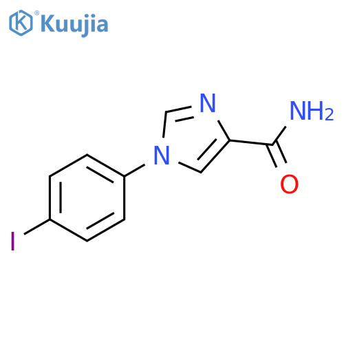 1-(4-Iodo-phenyl)-1H-imidazole-4-carboxylic acid amide structure