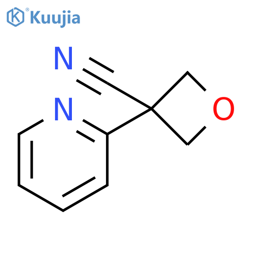 3-Oxetanecarbonitrile, 3-(2-pyridinyl)- structure