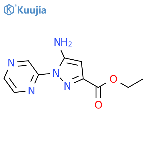 Ethyl 5-amino-1-pyrazin-2-yl-pyrazole-3-carboxylate structure
