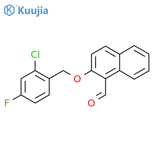 2-((2-Chloro-4-fluorobenzyl)oxy)-1-naphthaldehyde structure