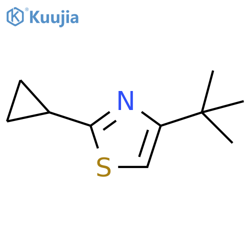 4-tert-Butyl-2-cyclopropyl-thiazole structure