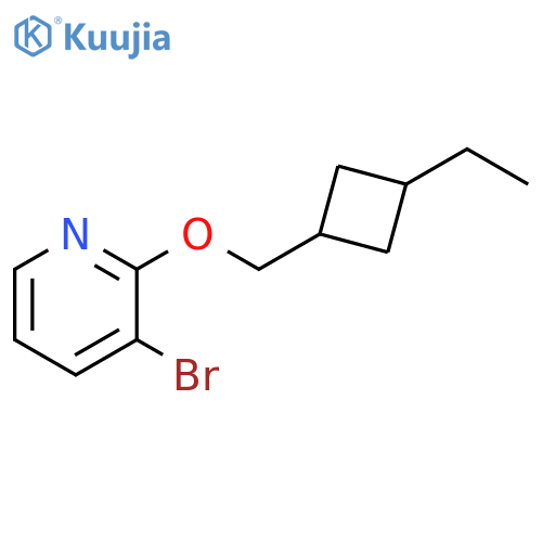 3-Bromo-2-(3-ethyl-cyclobutylmethoxy)-pyridine structure