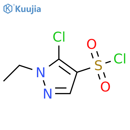 5-CHLORO-1-ETHYL-1H-PYRAZOLE-4-SULFONYL CHLORIDE structure
