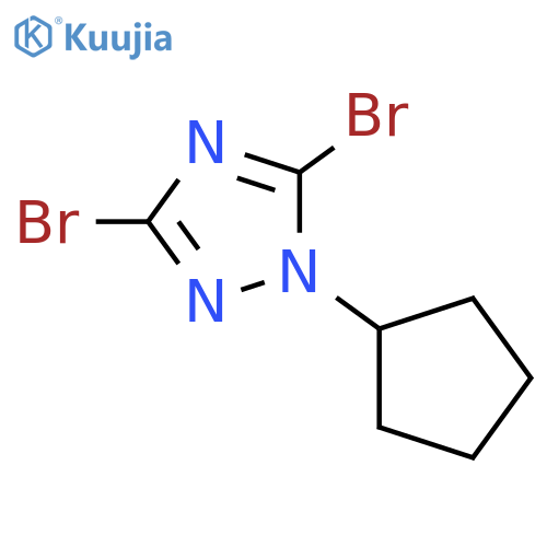 3,5-Dibromo-1-cyclopentyl-1H-[1,2,4]triazole structure