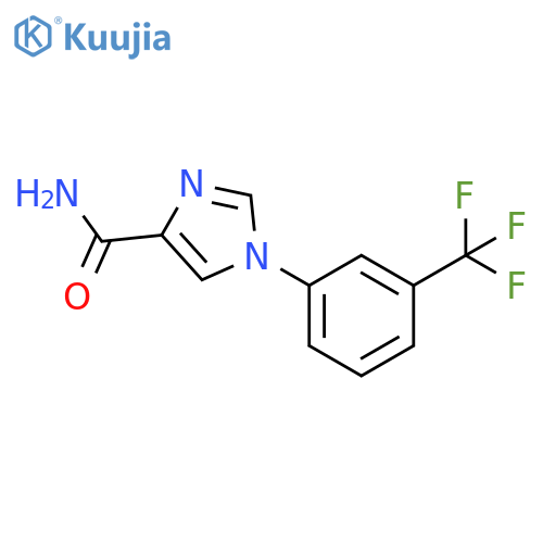 1-(3-Trifluoromethyl-phenyl)-1H-imidazole-4-carboxylic acid amide structure