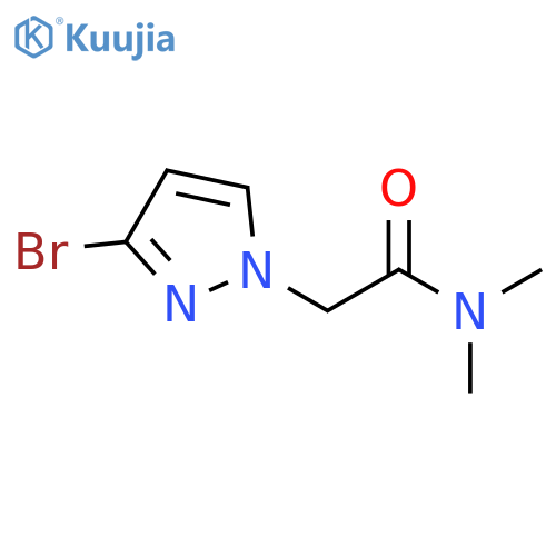 2-(3-Bromo-pyrazol-1-yl)-N,N-dimethyl-acetamide structure