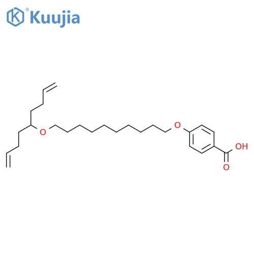 BENZOIC ACID, 4-[[10-[[1-(3-BUTENYL)-4-PENTENYL]OXY]DECYL]OXY]- structure
