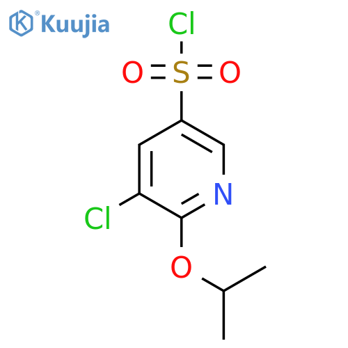 5-chloro-6-(propan-2-yloxy)pyridine-3-sulfonyl chloride structure
