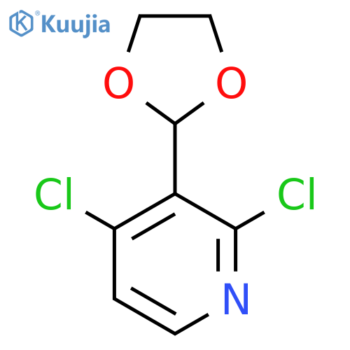 2,4-Dichloro-3-(1,3-dioxolan-2-yl)pyridine structure