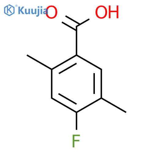 4-Fluoro-2,5-dimethylbenzoic acid structure