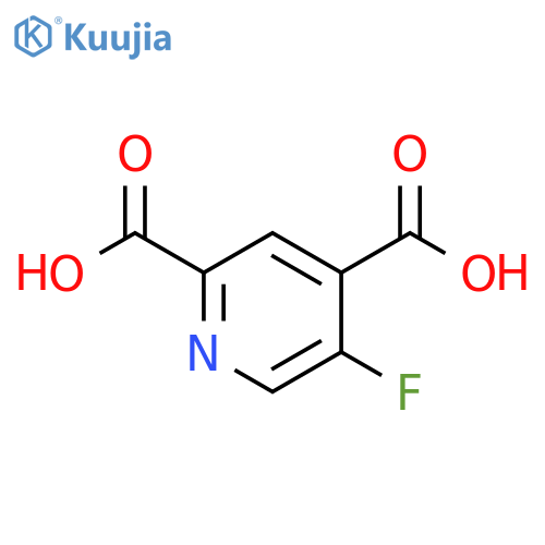 5-fluoropyridine-2,4-dicarboxylic acid structure