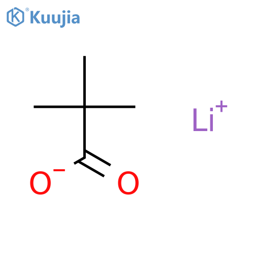 Propanoic acid,2,2-dimethyl-, lithium salt (1:1) structure