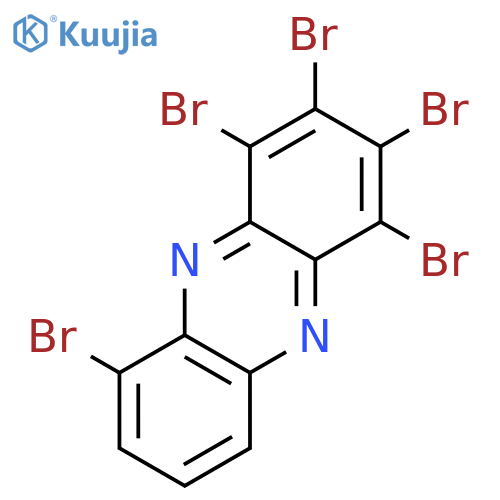 Phenazine, pentabromo- structure