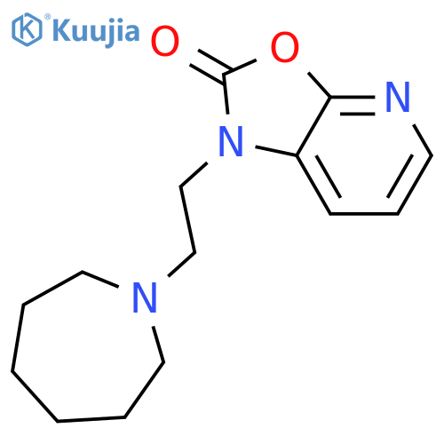 Oxazolo[5,4-b]pyridin-2(1H)-one, 1-[2-(hexahydro-1H-azepin-1-yl)ethyl]- structure