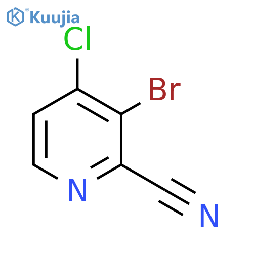 3-Bromo-4-chloropicolinonitrile structure