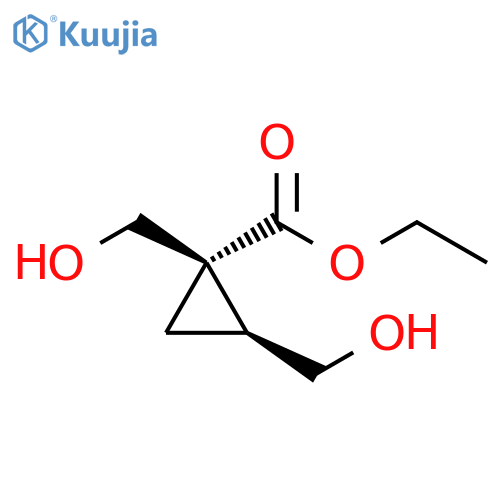ethyl (1S,2S)-1,2-bis(hydroxymethyl)cyclopropane-1-carboxylate structure