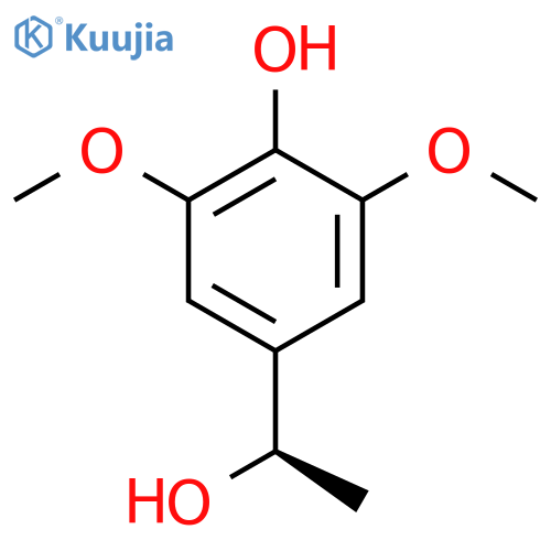 4-(1R)-1-hydroxyethyl-2,6-dimethoxyphenol structure