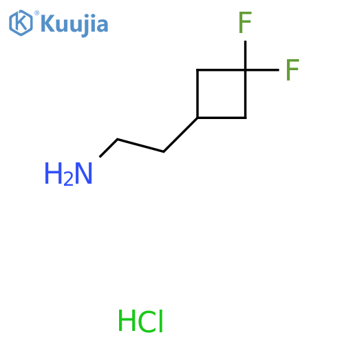 2-(3,3-Difluorocyclobutyl)ethan-1-amine hydrochloride structure