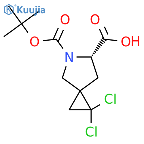 N-t-BOC-4-(2,2-dichlorocyclopropyl)-L-proline structure