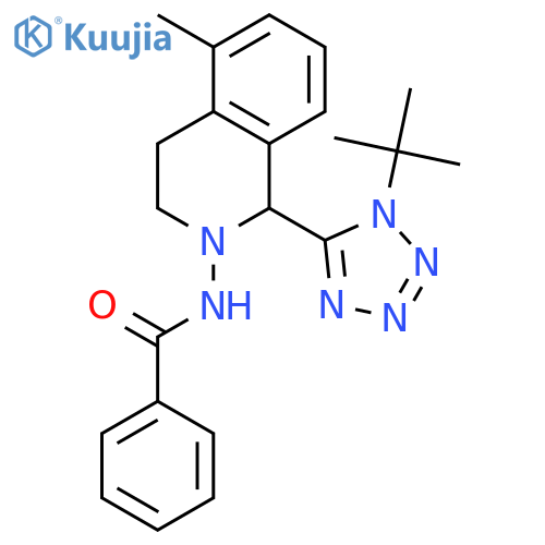 Benzamide, N-[1-[1-(1,1-dimethylethyl)-1H-tetrazol-5-yl]-3,4-dihydro-5-methyl-2(1H)-isoquinolinyl]- structure